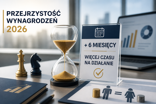Przejrzystość wynagrodzeń 2026: kryteria bez zmian, przepisy doprecyzowane, termin przesunięty o 6 miesięcy – dlaczego to najlepszy moment, żeby zacząć wdrożenie.