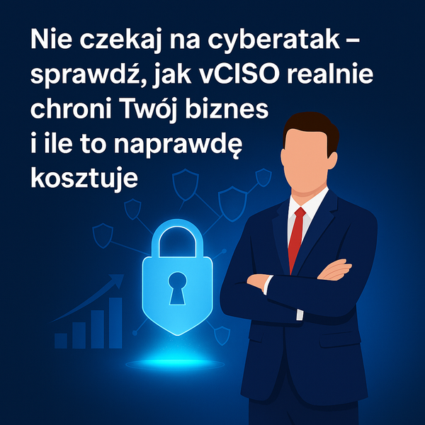 Nie czekaj na cyberatak – sprawdź, jak vCISO realnie chroni Twój biznes, zapewnia realne cyberbezpieczeństwo i ile to naprawdę kosztuje