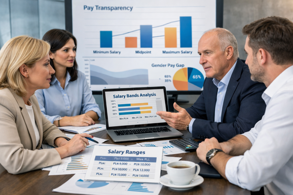 transparentność wynagrodzeń w organizacji – analiza widełek płacowych przez zarząd i HR